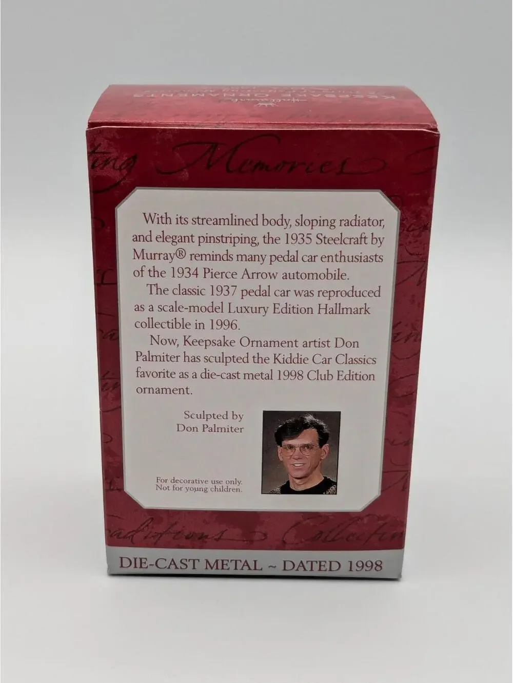 Hallmark Keepsake 1935 Steelcraft by Murray 1998 NEW Die-Cast Metal Ornament
